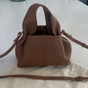 Polene numero neuf mini textured camel